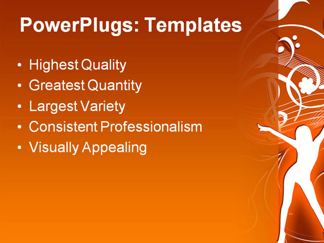 PPT Template - music, background, bass - Text Slide