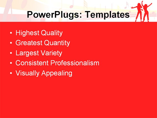 PPT Template - music, leisure, entertainment - Text Slide