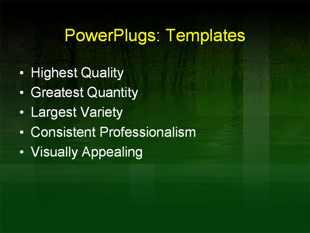 PPT Template - trees, forest,  - Text Slide