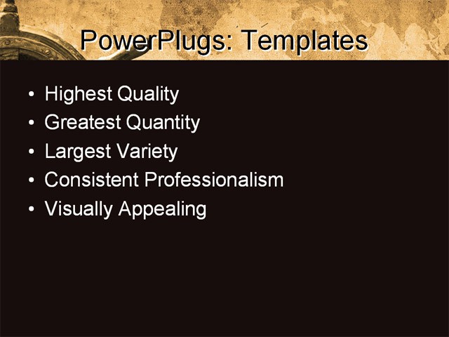 PPT Template - business, travel, defense - Text Slide