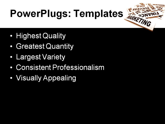 PPT Template - business, headlines, bank - Text Slide