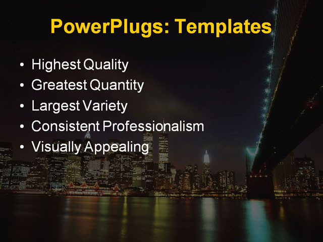 PPT Template - usa, america, new york - Text Slide