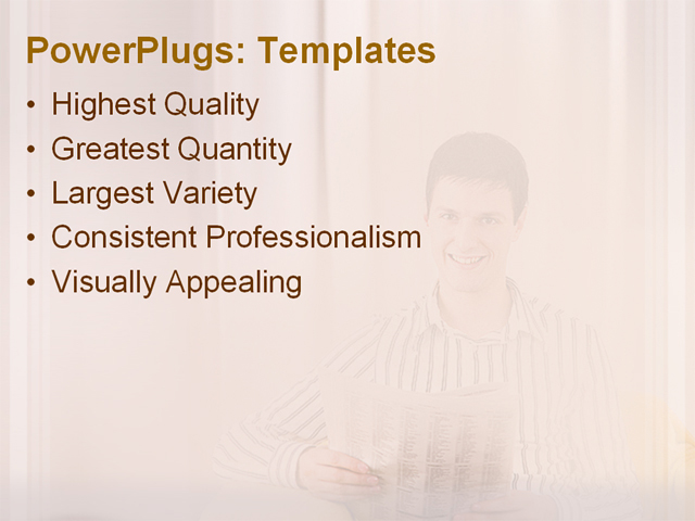 PPT Template - newspaper, business, finance - Text Slide