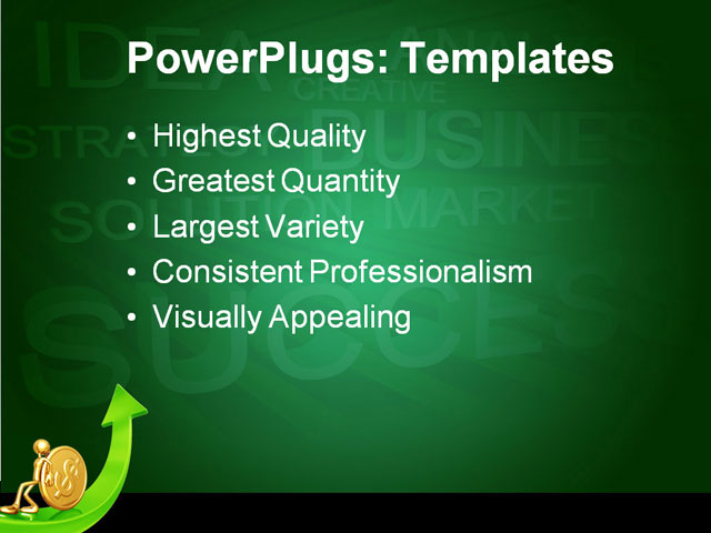 PPT Template - dollar, growth, human - Text Slide