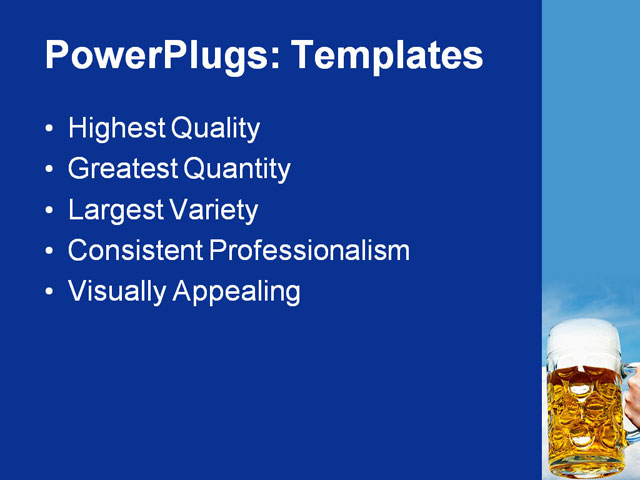 PPT Template - oktoberfest beers, alcohol, bavaria - Text Slide