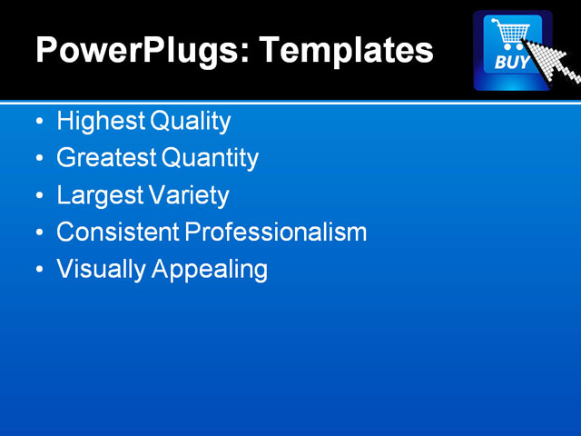 PPT Template - vector internet, shopping, art - Text Slide