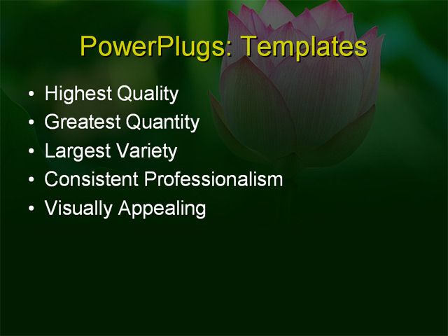 PPT Template - garden, environment, art - Text Slide