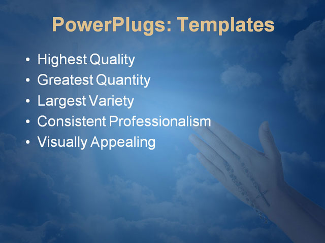 PPT Template - catholic, christian, cross - Text Slide