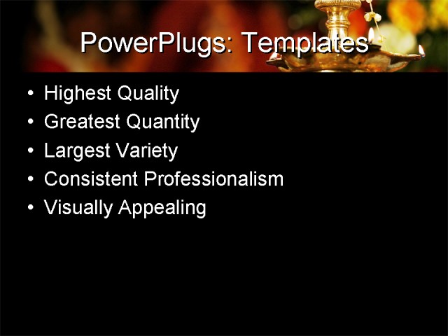 PPT Template - religion, festival, event - Text Slide