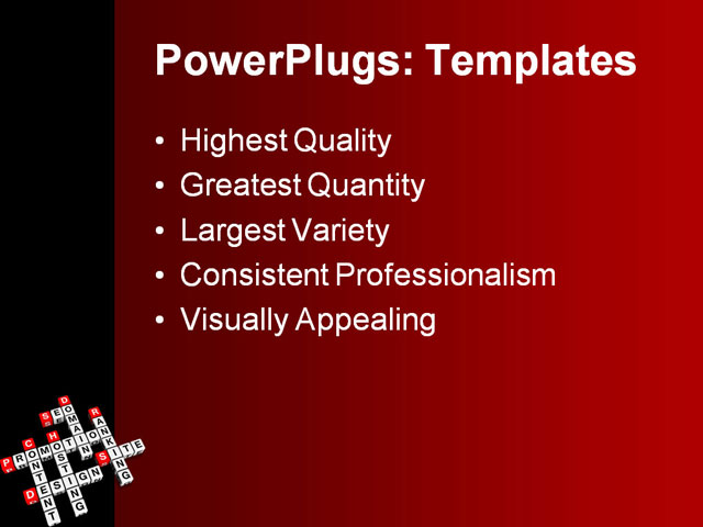 PPT Template - website promotion, advertising, block - Text Slide