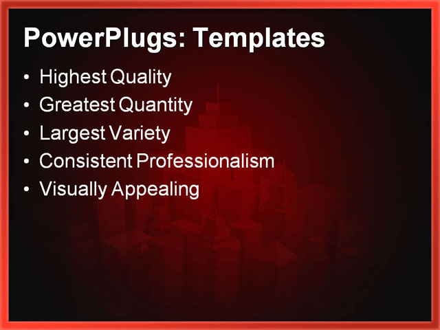 PPT Template - apartment, building, city - Text Slide