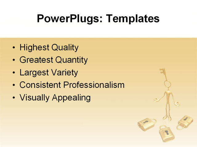 PPT Template - puzzle, 3d, illustration - Text Slide