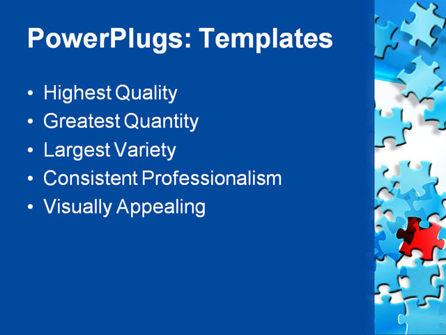 PPT Template - abstract puzzle background, abstract, art - Text Slide