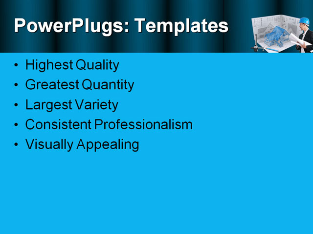 PPT Template - drawing, abstract, apartment - Text Slide