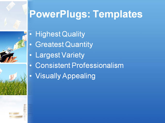 PPT Template - invest in real estate, background, bank - Text Slide