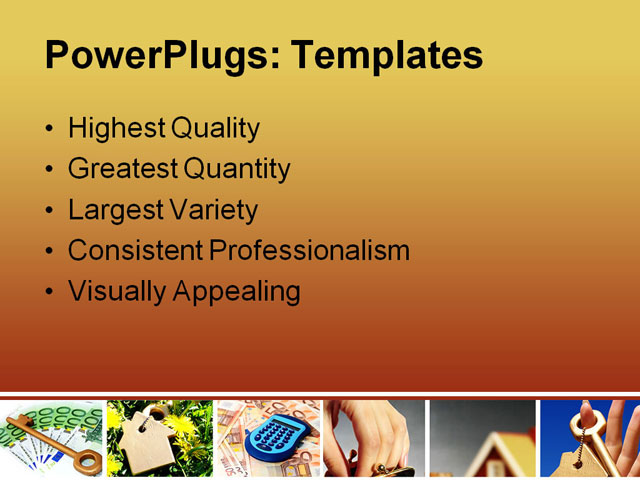 PPT Template - invest in real estate, business collage, banking - Text Slide