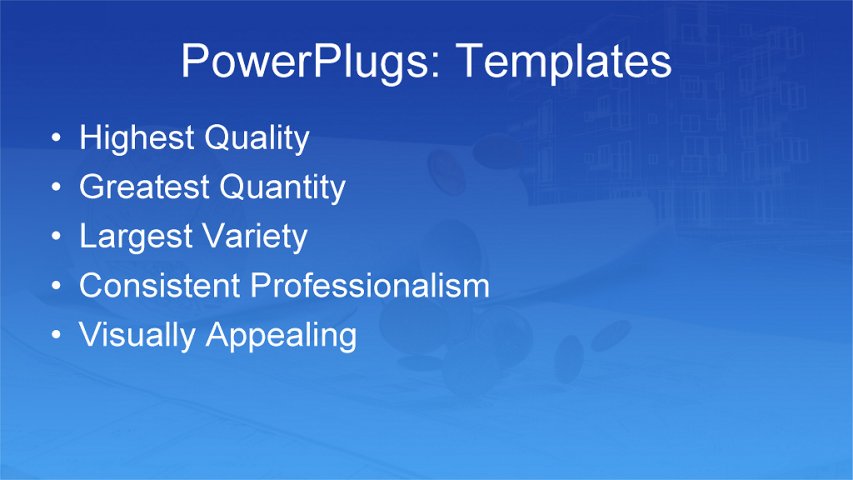 PPT Template - real estate, architecture, business - Text Slide