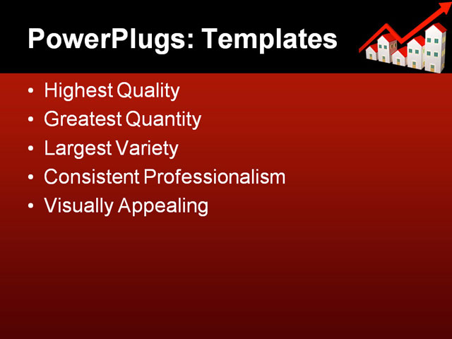 PPT Template - group houses, sale, background - Text Slide