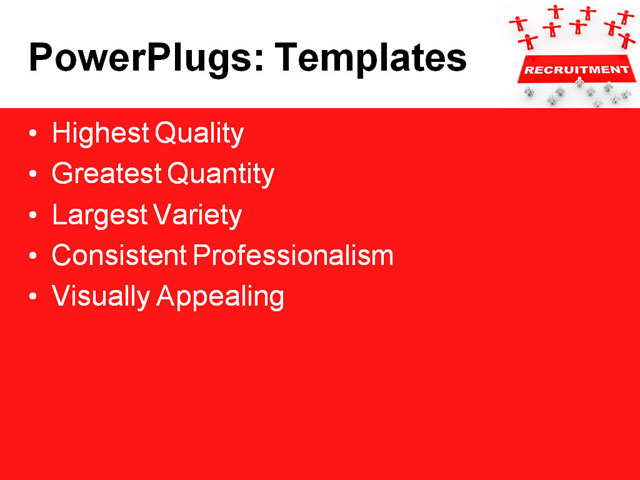 Recruitment Concept Computer Generated Illustration For Special Design Powerpoint Template Recruiting Text Templates
