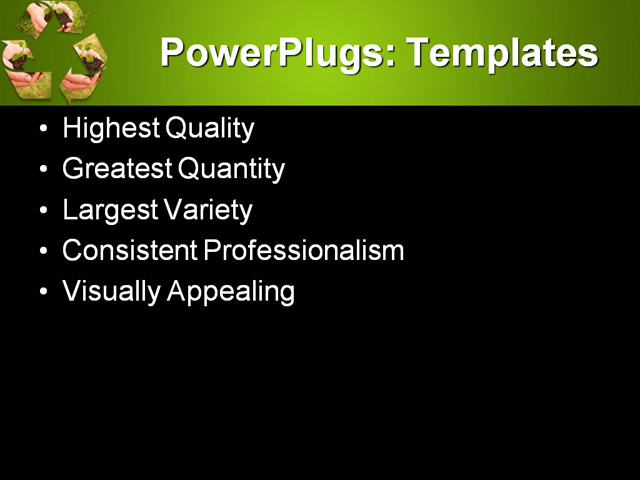 PPT Template - recycle, soil, air - Text Slide