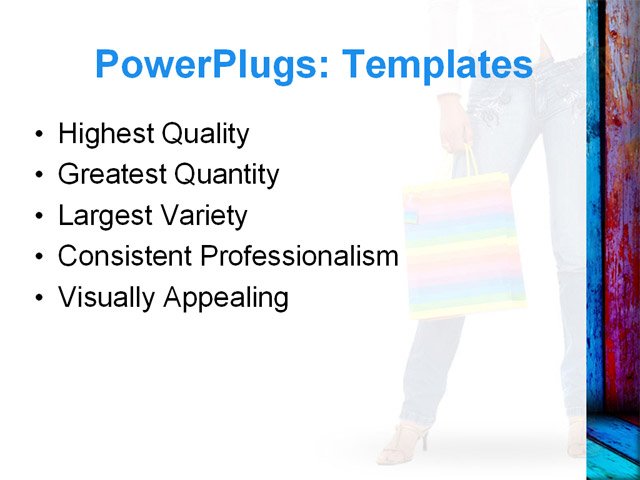 PPT Template - fashion, lifestyle, sales - Text Slide