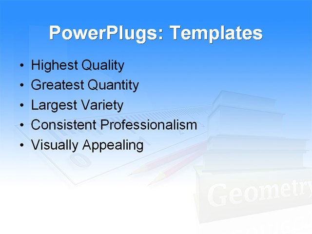 PPT Template - education, ruler, children - Text Slide