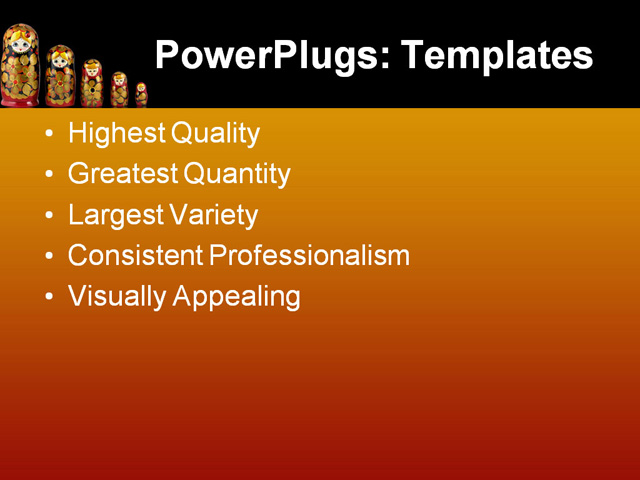 PPT Template - babushka, babushka, background - Text Slide