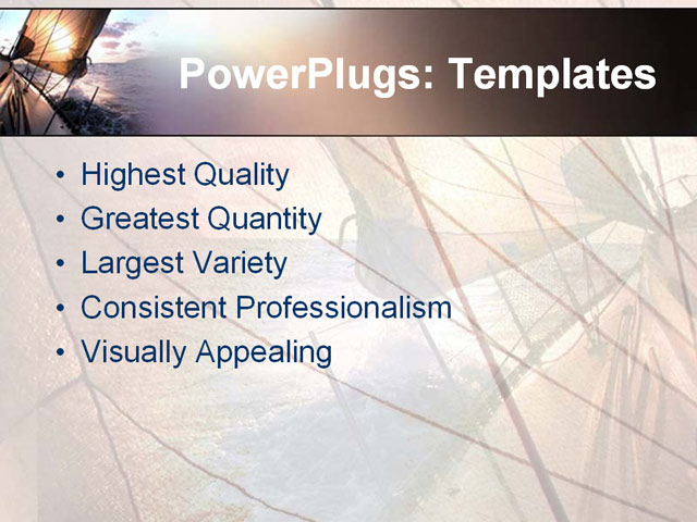 PPT Template - sails, sail, boat - Text Slide