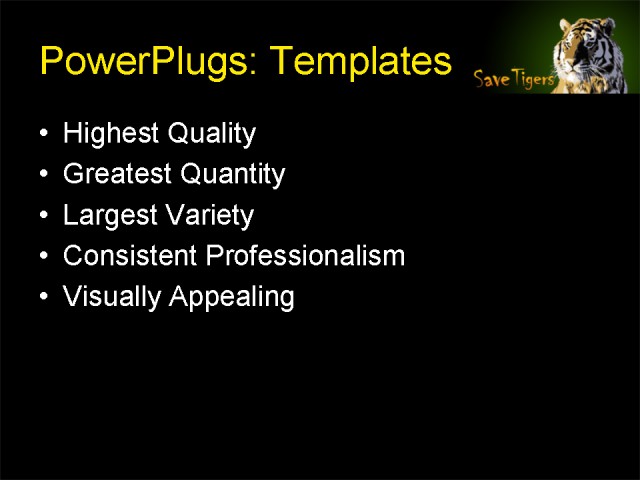 PPT Template - animals, art, abstract - Text Slide