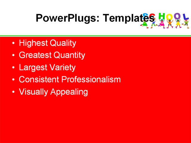 PPT Template - ?children, education, leisure - Text Slide