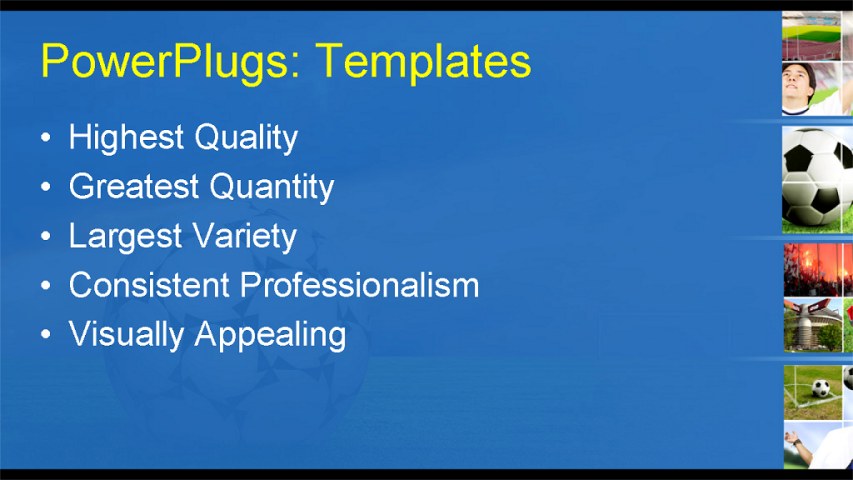 PPT Template - sports, football - soccer co, leisure - Text Slide