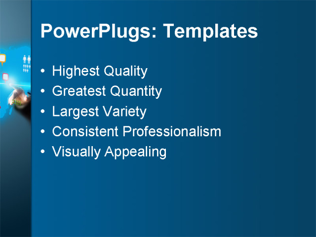 PPT Template - business, people, communication - Text Slide