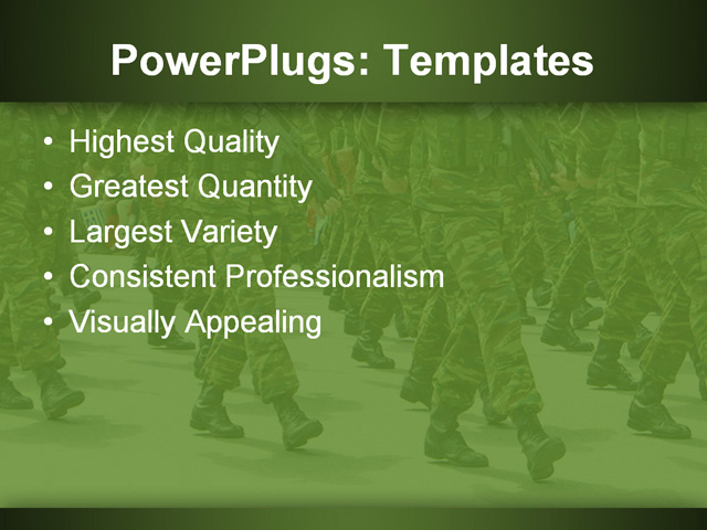 Powerpoint Template Military Parade Background Depicting Soldiers Marching In Army Parade 26776 Army Powerpoint Templates