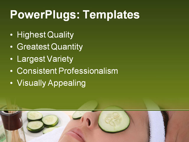 PPT Template - beautiful, woman, spa - Text Slide