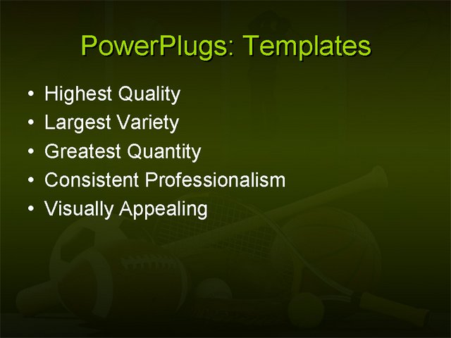 PPT Template - sports, leisure, entertainment - Text Slide