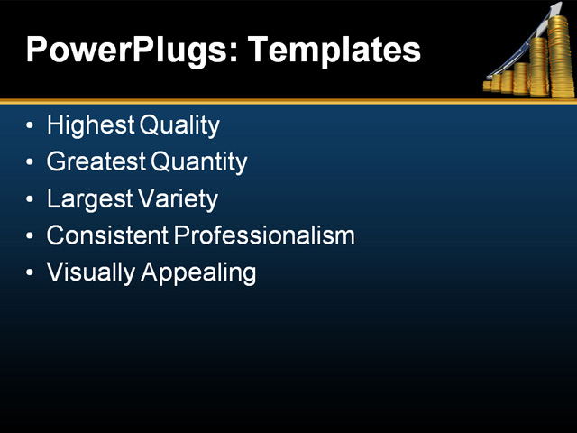 PPT Template - stocks, bank, business - Text Slide