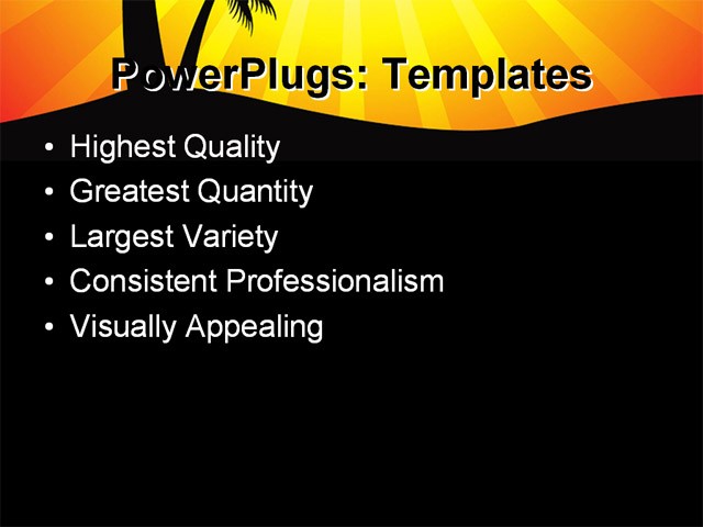 PPT Template - holidays, leisure, environment - Text Slide