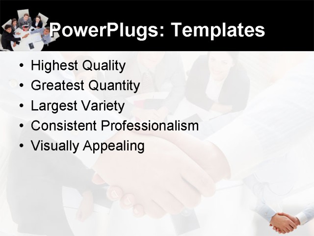PPT Template - business, people, communication - Text Slide