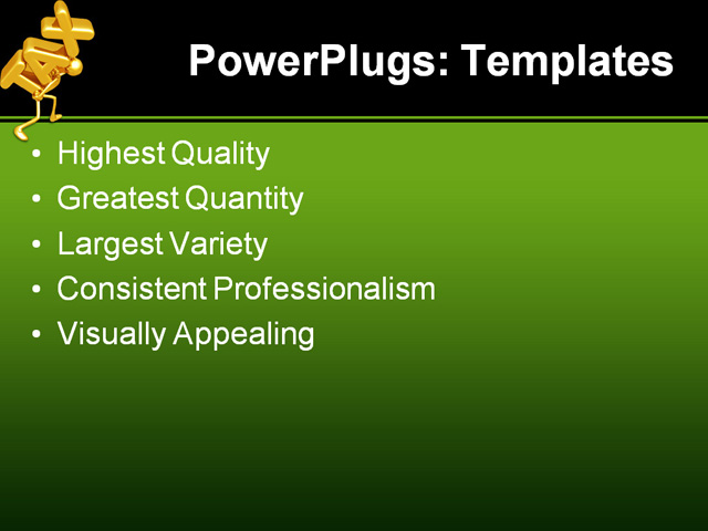 PPT Template - tax time burden, abstract, art - Text Slide