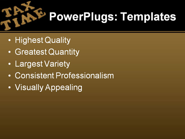 PPT Template - 1040, accountant, accounting - Text Slide