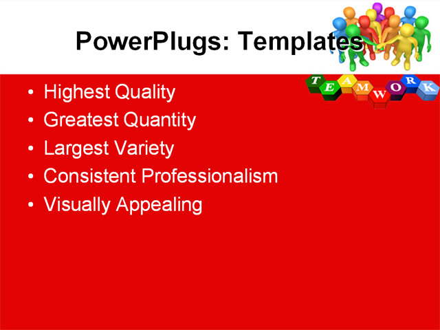 PPT Template - �business, teamwork, team - Text Slide