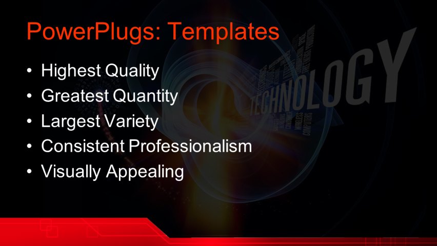 PPT Template - science, technology, medical - Text Slide