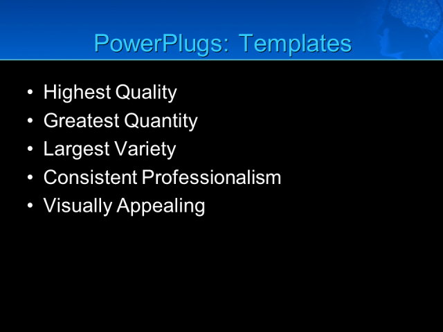 PPT Template - education, science, technology - Text Slide