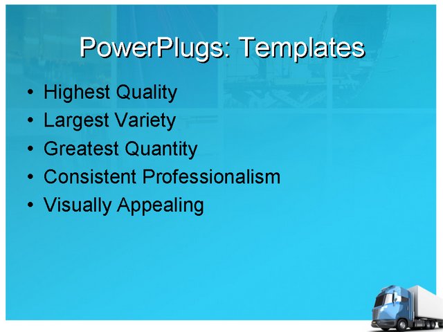 PPT Template - transportation, travel, services - Text Slide