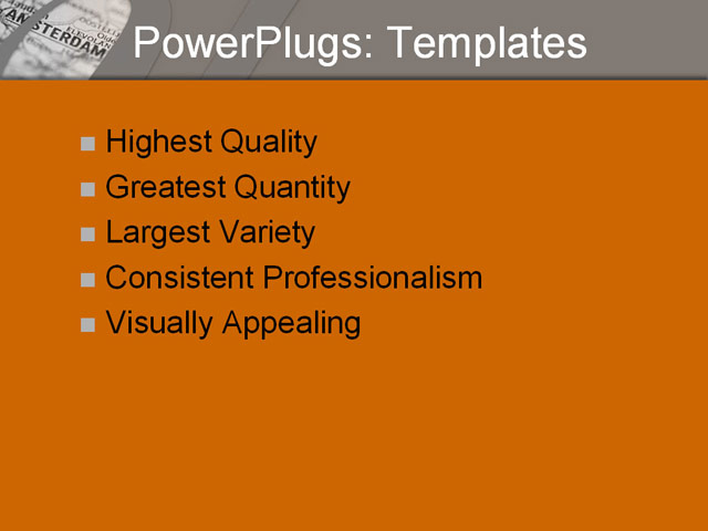 PPT Template - travel, map, netherlands - Text Slide