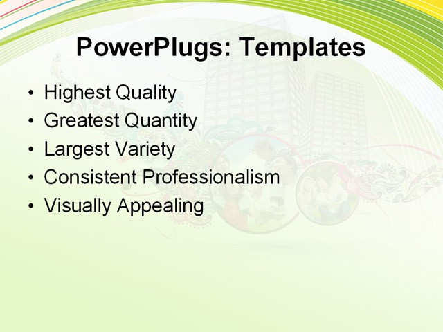 PPT Template - family, lifestyle, urban living - Text Slide