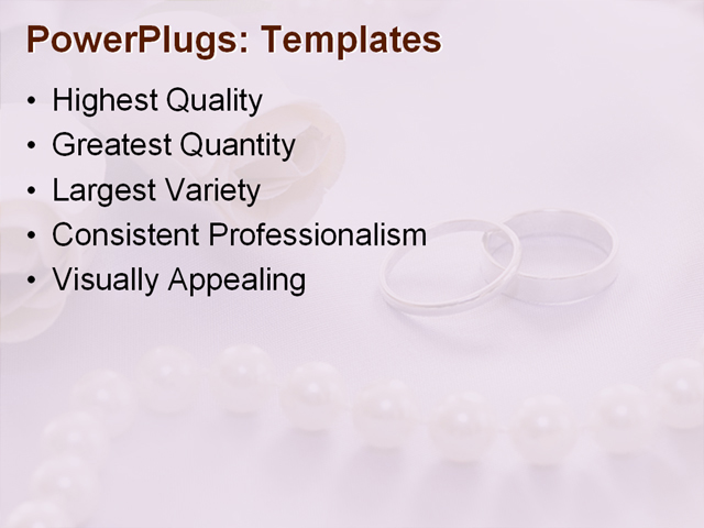 PPT Template - wedding, jewelry, beauty - Text Slide
