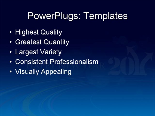 PPT Template - new year 2011 background, new year design, event - Text Slide