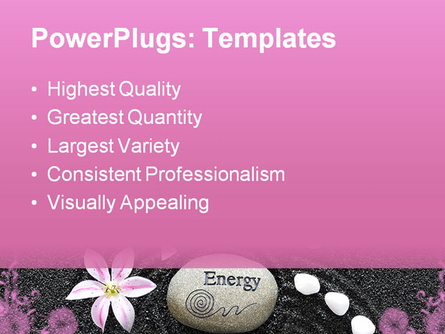 PPT Template - zen garden, abstract, ancient - Text Slide